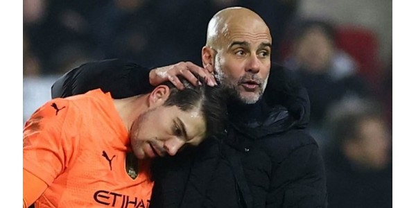 Pep Guardiola kritisoi maalivahtia Stefan Ortegaa pelin jälkeen